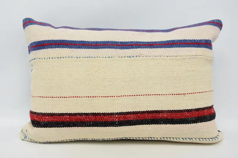 Customized Pillow Sham, Gift Pillow, Antique Pillows, 16x24 White Cushion, Home Decor Pillow, Rustic Cushion, Crochet Pattern Pillow Case, Pillow - 1
