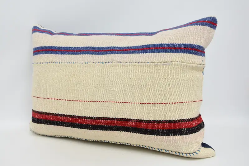 Customized Pillow Sham, Gift Pillow, Antique Pillows, 16x24 White Cushion, Home Decor Pillow, Rustic Cushion, Crochet Pattern Pillow Case, Pillow - 4