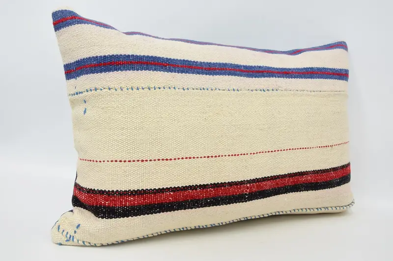 Customized Pillow Sham, Gift Pillow, Antique Pillows, 16x24 White Cushion, Home Decor Pillow, Rustic Cushion, Crochet Pattern Pillow Case, Pillow - 3