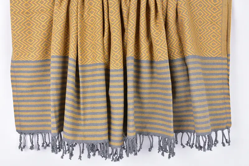 Absorbent towel, Bathroom Towel, Turkish fouta towel for outdoor use, 70x40 Cotton Diamond Towel, Bachelorette Towel, Bridesmaid Gift, Handmade Gift - 8