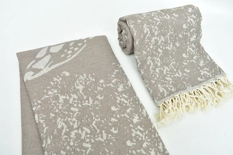 Decorative Towel, Bridal Shower Gift, Bridesmaid Towel, Hammam towel, Beach Towel Gift, Personalize Gift, 70x40 Cotton Carretta Patterned Towel - 8