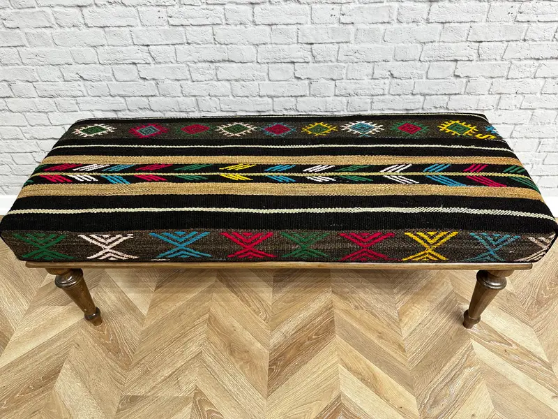 Modüler Kilimden Esinlenilmiş Osmanlı Seti, Konforlu Yün Karışımlı Osmanlılar