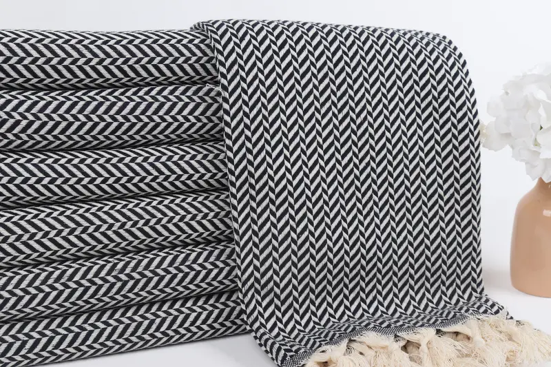 70x40 Cotton Chevron Towel, Turkish Towel Monogram, Gift Towel, Turkish Beach Towel Monogram, Quick-dry towel, Beach Towel Gift, Cotton towel - 2