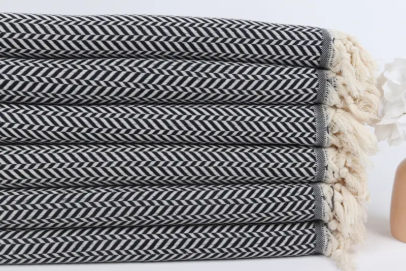 70x40 Cotton Chevron Towel, Turkish Towel Monogram, Gift Towel, Turkish Beach Towel Monogram, Quick-dry towel, Beach Towel Gift, Cotton towel - 3