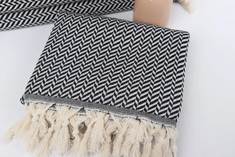 70x40 Cotton Chevron Towel, Turkish Towel Monogram, Gift Towel, Turkish Beach Towel Monogram, Quick-dry towel, Beach Towel Gift, Cotton towel - 5