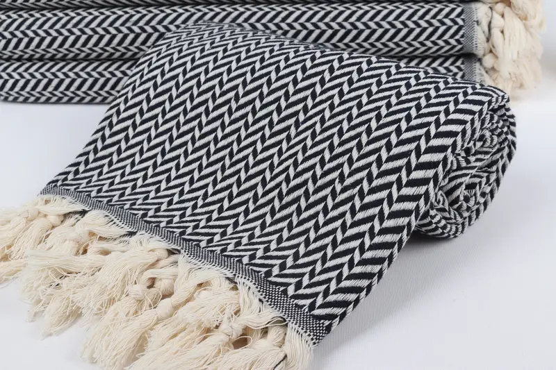 70x40 Cotton Chevron Towel, Turkish Towel Monogram, Gift Towel, Turkish Beach Towel Monogram, Quick-dry towel, Beach Towel Gift, Cotton towel - 4