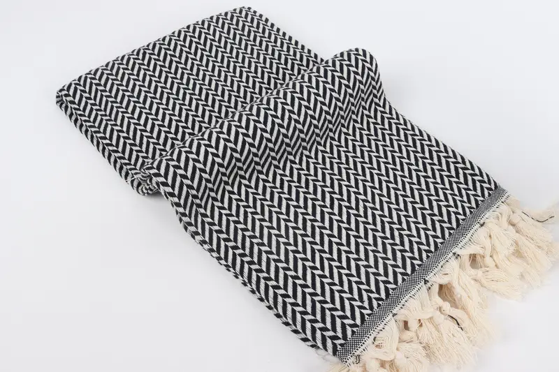 70x40 Cotton Chevron Towel, Turkish Towel Monogram, Gift Towel, Turkish Beach Towel Monogram, Quick-dry towel, Beach Towel Gift, Cotton towel - 6