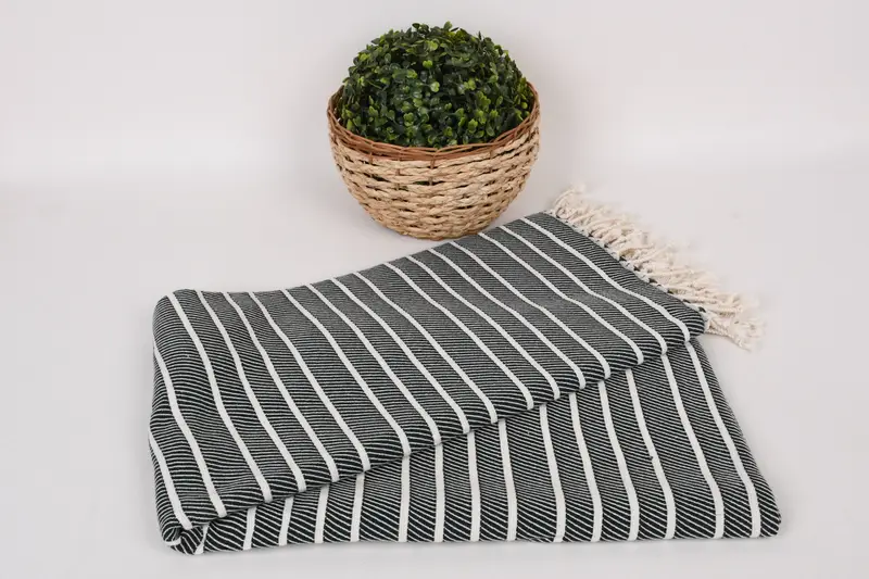 Handmade Gift, Turkish towel bulk order for wedding gifts, 70x40 Bamboo Striped Towel, Bachelorette Party Gift, Gift For Him, Gift Boxes Towel - 4
