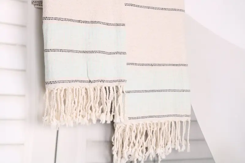 Beach towel, Best spa Turkish towel for luxury home decor, Wedding Gift, 70x40 Linen Striped Towel, Organic Towel, Bride Gift, Bridesmaid Gift Towel - 8