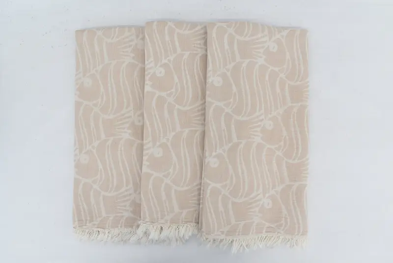 Monogram Turkish Towel, Bachelor Party Favors, Custom Wedding Gifts, Travel towel, Bachelor Towel, 70x36 Cotton Fish Design Towel, Engagement Gift - 6