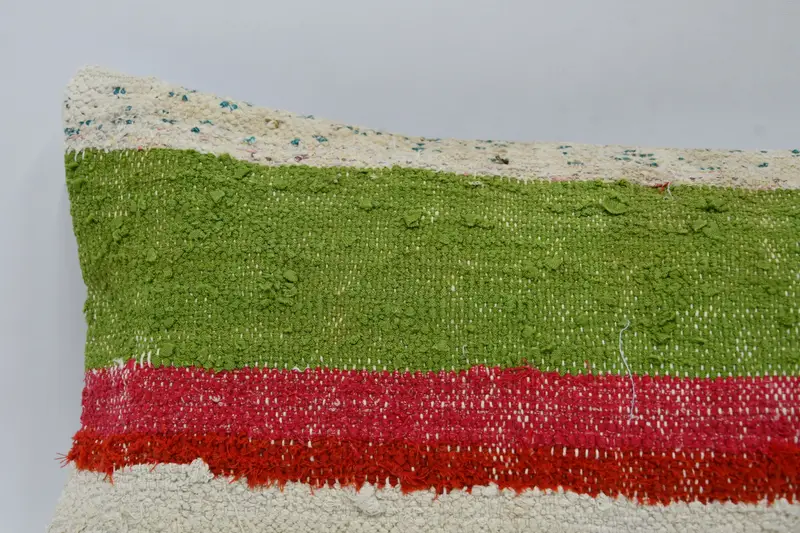 Boho Pillow Sham Cover, Home Decor Pillow, 12x48 Red Pillow Cover, Kilim Pillow Cover, Cushion, Outdoor Throw Pillow, Aesthetic Cushion Cover - 2