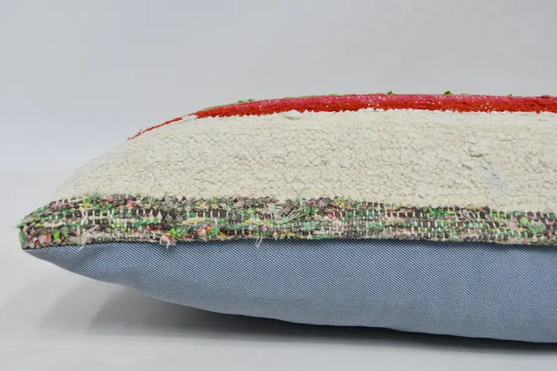 Boho Pillow Sham Cover, Home Decor Pillow, 12x48 Red Pillow Cover, Kilim Pillow Cover, Cushion, Outdoor Throw Pillow, Aesthetic Cushion Cover - 6