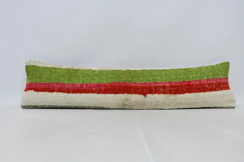 Boho Pillow Sham Cover, Home Decor Pillow, 12x48 Red Pillow Cover, Kilim Pillow Cover, Cushion, Outdoor Throw Pillow, Aesthetic Cushion Cover - 1