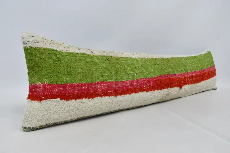 Boho Pillow Sham Cover, Home Decor Pillow, 12x48 Red Pillow Cover, Kilim Pillow Cover, Cushion, Outdoor Throw Pillow, Aesthetic Cushion Cover - 3