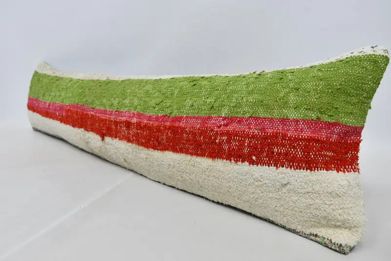 Boho Pillow Sham Cover, Home Decor Pillow, 12x48 Red Pillow Cover, Kilim Pillow Cover, Cushion, Outdoor Throw Pillow, Aesthetic Cushion Cover - 4