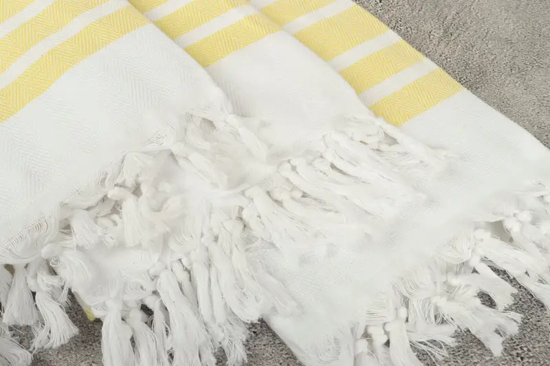 Wedding Gift For Bride, 70x40 Cotton Herringbone Towel, Scarf Towel, Personalized Beach Towel, Custom Wedding Gift, Spa Gift Towel, Sand-free towel - 5
