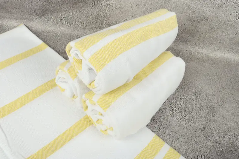 Wedding Gift For Bride, 70x40 Cotton Herringbone Towel, Scarf Towel, Personalized Beach Towel, Custom Wedding Gift, Spa Gift Towel, Sand-free towel - 7