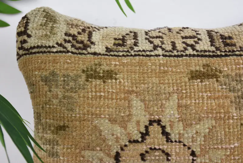 Home Decor Pillow, Christmas Cushion Case, Throw Kilim Pillow, 12x12 Brown Cushion, Floor Cushion, Ethnical Kilim Rug Pillow, Cotton Pillow, Cushion - 2