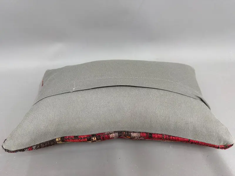 Pillow, Pillow for Couch, Kilim Cushion Sham, 12x20 Red Pillow Cover, Lounge Throw Cushion Case, Retro Throw Pillow Case, Kilim Pillow - 7