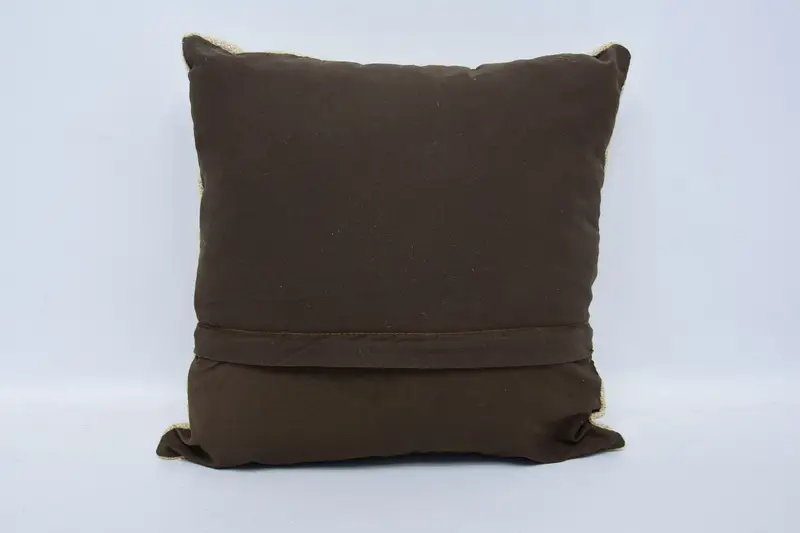16x16 Beige Pillow Cover, Natural Pillow Case, Gift Pillow, Authentic Cushion, Pillow Sham, Turkish Kilim Pillow, Pillow for Sofa - 6