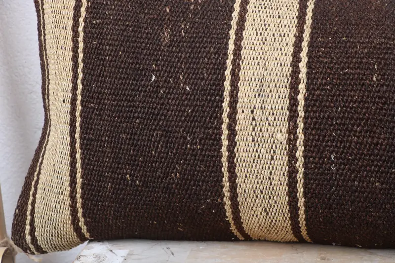 12x36 Beige Pillow Cover, Cushion Case, Shabby Chic Pillow Cover, Throw Kilim Pillow, Vintage Pillow, Boho Pillow Sham Cover, Car Cushion Case - 3