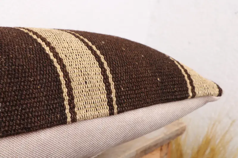 12x36 Beige Pillow Cover, Cushion Case, Shabby Chic Pillow Cover, Throw Kilim Pillow, Vintage Pillow, Boho Pillow Sham Cover, Car Cushion Case - 6