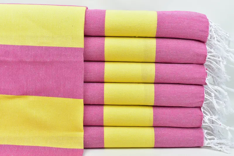 Bathroom Towels, Organic Towel, Wedding Gift, Turkish Tea Towel, Wedding Hand Made Gift, Personalized Gift For Him, 40x20 Cotton Striped Towel - 1