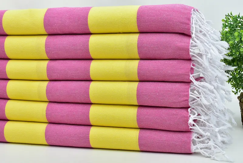 Bathroom Towels, Organic Towel, Wedding Gift, Turkish Tea Towel, Wedding Hand Made Gift, Personalized Gift For Him, 40x20 Cotton Striped Towel - 3