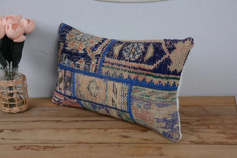 Oriental Pillow Cover, Pillow for Couch, Yoga Pillow Case, Home Decor Pillow, Cushion, Vintage Pillow, Pattern Throw Pillow Sham, 12x20 Beige Pillow - 4