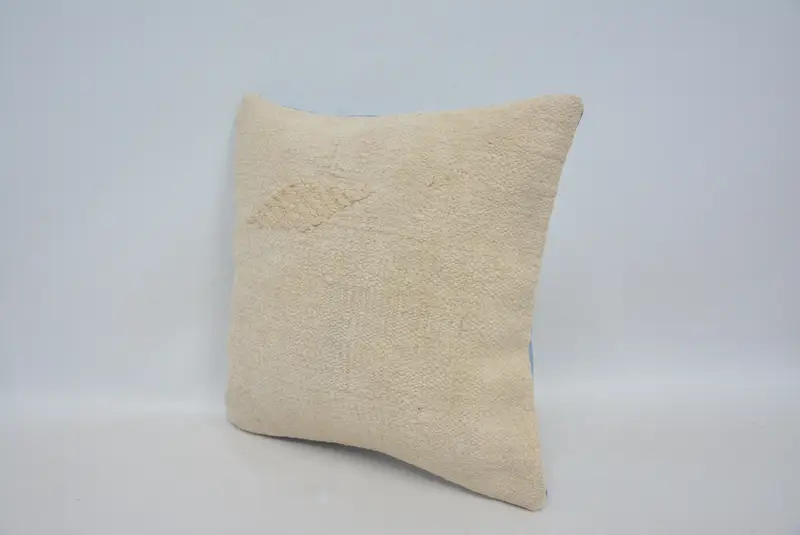 Cushion, Bright Cushion Cover, Pillow for Sofa, Custom Cushion, Kilim Pillow Cover, Boho Pillow, 14x14 Beige Pillow, Cotton Pillow Case - 4
