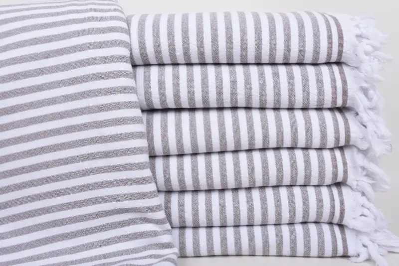 Personalized Brown Cotton Beach Towel, Home Decor Gift, 36x71 Inches