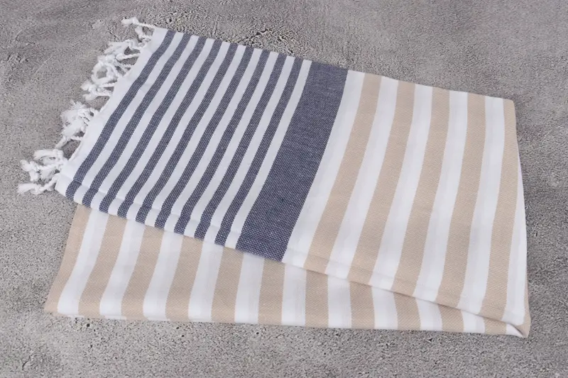 68x36 Cotton Striped Towel, Embroidered Towel, Gift For Bride, Cotton towel, Luxury Beach Towel, Turkish bath towel, Handwoven Turkish bath towel - 6