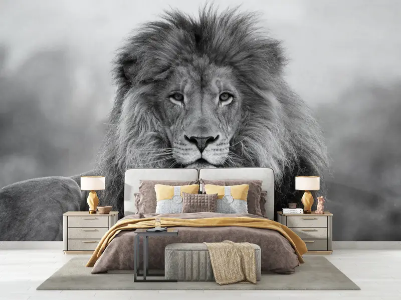 Löwenfoto Print, Loft Wall Art, Wildlife Wall -Plakat, Wildtier -Wandbild, wildes Löwenwandplakat, Tierwanddekor, Löwenwandkunst, - 10