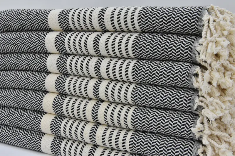 Bridemaids Beach Towel, 70x40 Cotton Striped Towel, Bride Gift, Embroidered Turkish Towel, Wedding Favors, Custom Beach Towel, Turkish bath towel - 3