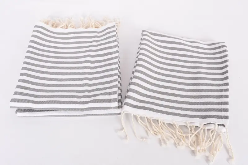 Monogram Kitchen Towel, Personalized Gifts, Summer Gift, Christmas Hand Towel, Holiday Towel, 40x18 Cotton Striped Towel, Personalized Kitchen Towel - 7
