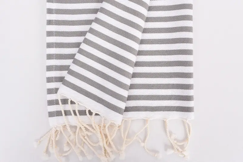 Monogram Kitchen Towel, Personalized Gifts, Summer Gift, Christmas Hand Towel, Holiday Towel, 40x18 Cotton Striped Towel, Personalized Kitchen Towel - 8