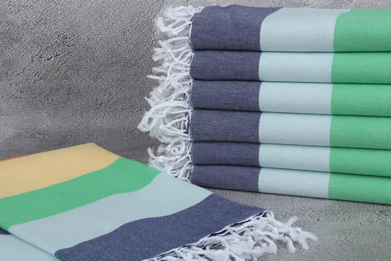 Turkish bath towel, Beach Wedding Favor, Unique Gift, Oversized Beach Towel, 70x40 Cotton Striped Towel, Absorbent towel, Monogram Beach Towel - 2