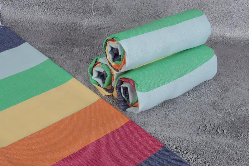 Turkish bath towel, Beach Wedding Favor, Unique Gift, Oversized Beach Towel, 70x40 Cotton Striped Towel, Absorbent towel, Monogram Beach Towel - 8