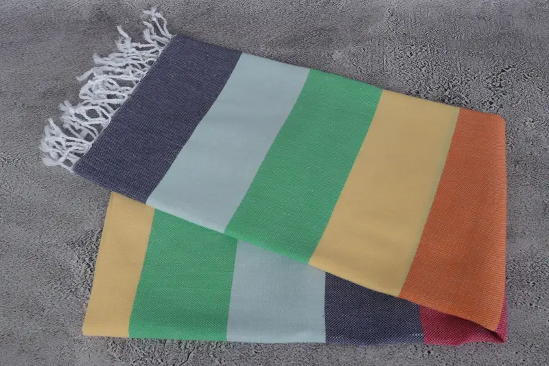 Turkish bath towel, Beach Wedding Favor, Unique Gift, Oversized Beach Towel, 70x40 Cotton Striped Towel, Absorbent towel, Monogram Beach Towel - 6