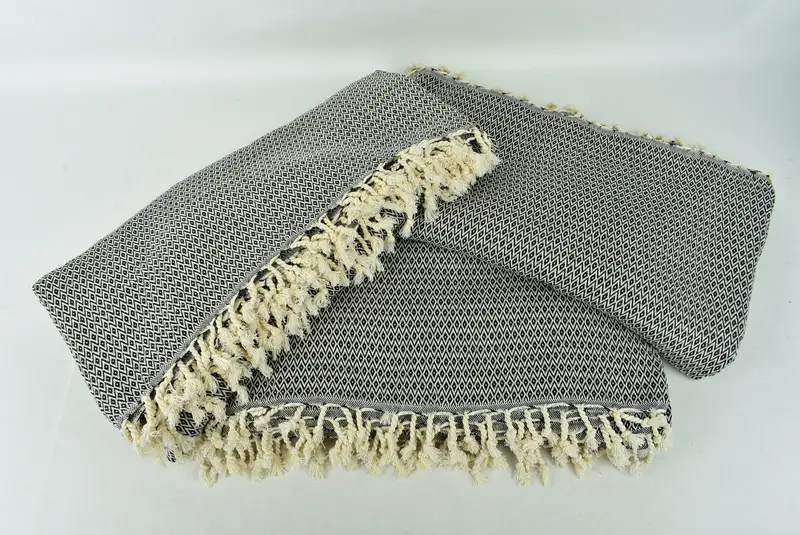 Bachelorette Gifts, Wedding Favors, Personalized Blanket, Wedding Gift Customized Blanket, 96x80 Cotton Diamond Towel, Family Gift, Organic Throw - 6