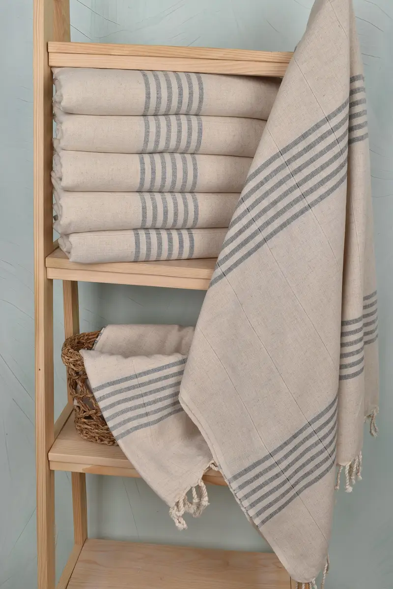 Engagement Gift, Luxury towel, Decorative Towel, Custom Wedding Gift, 68x36 Cotton Striped Towel, Best Beach Towel, Turkish Beach Towel Personalized - 3