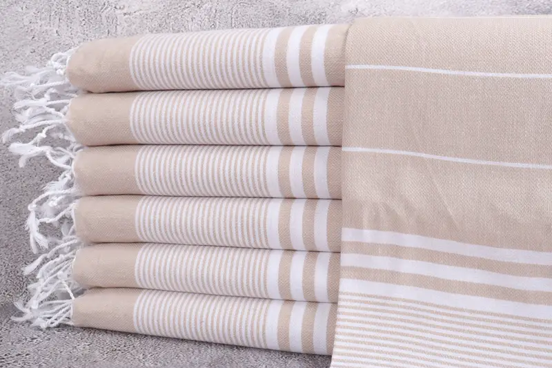 Valentines Day Gift, Monogram Kitchen Towel, Personalized Kitchen Towel, Personalized Dish Towel, 40x24 Cotton Striped Towel, Home Decor Gifts - 1