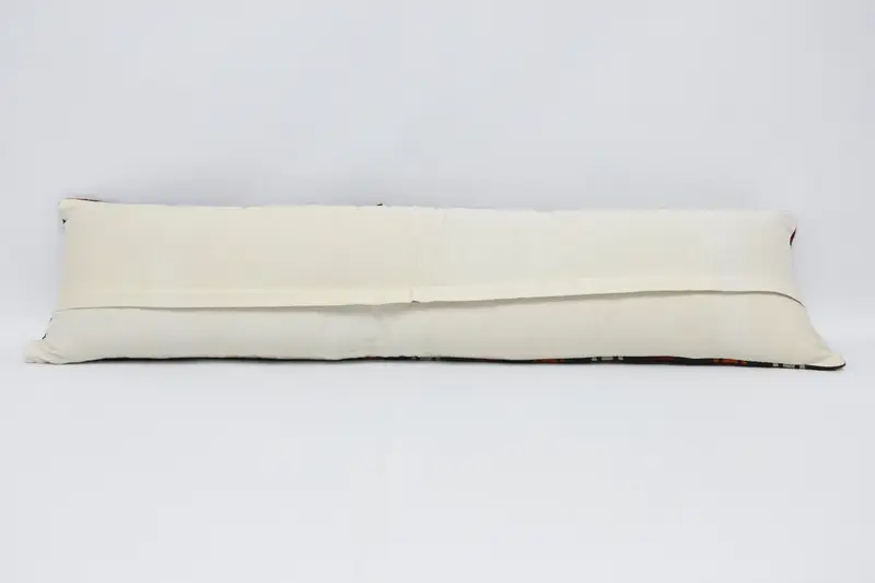 Pillow Sham, Ethnical Kilim Rug Pillow, 12x48 Brown Cushion Case, Tribal Pillow, Home Decor Pillow, Interior Designer Pillow - 6
