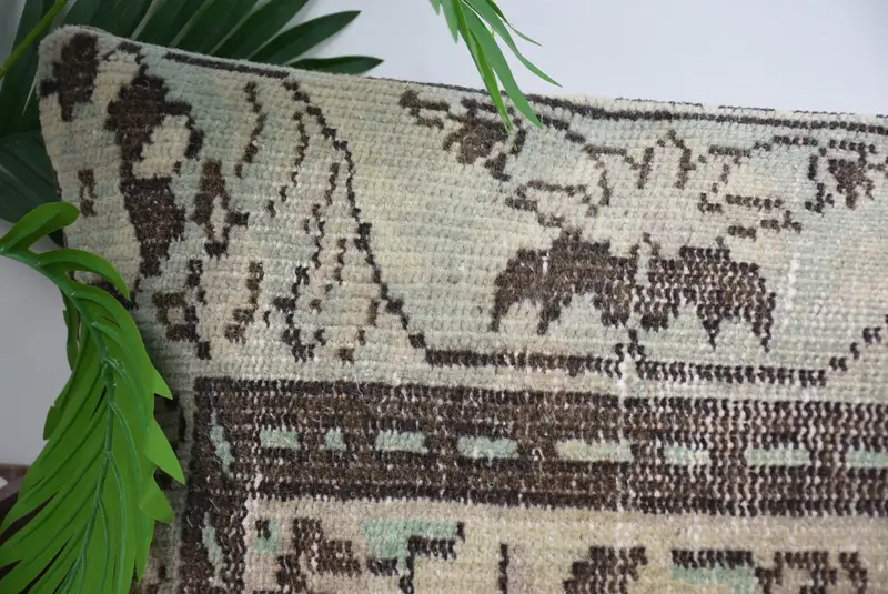 Pillow for Couch, 16x48 Beige Cushion Cover, Retro Pillow Sham, Kilim Cushion Sham, Ikat Pillow Case, Cushion Cover, Gift Pillow - 2
