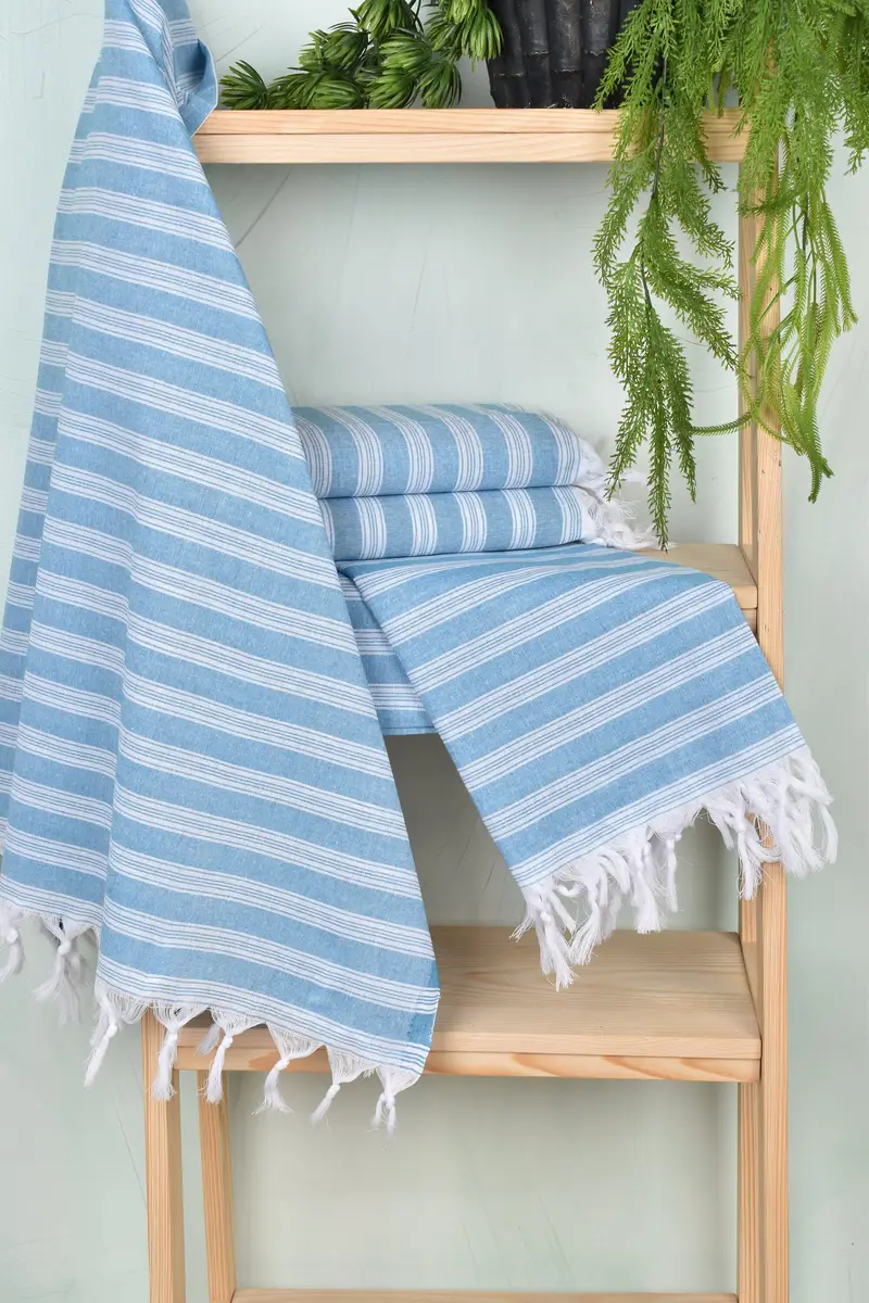 Thin towel, Bridesmaid Towel, Valentines Day Gift For Him, 70x40 Cotton Striped Towel, Cotton towel, Gift For Him, Girls Weekend Getaways Ideas - 6