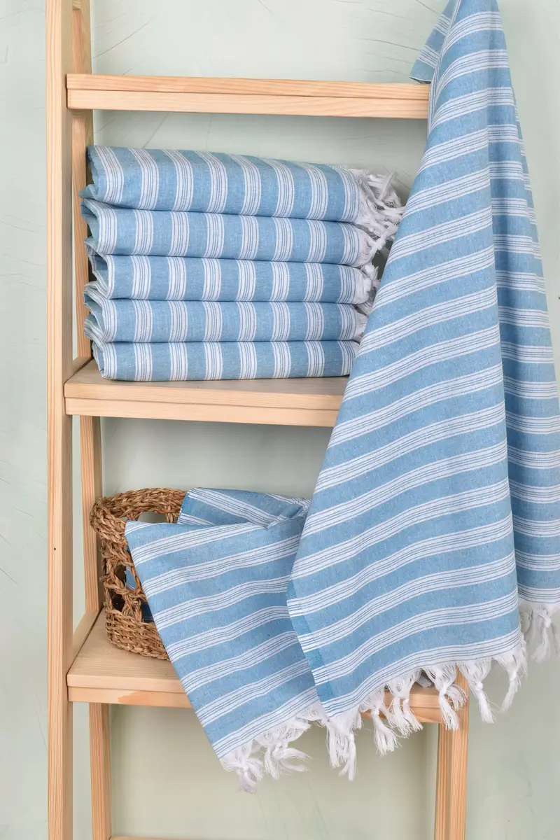 Thin towel, Bridesmaid Towel, Valentines Day Gift For Him, 70x40 Cotton Striped Towel, Cotton towel, Gift For Him, Girls Weekend Getaways Ideas - 3