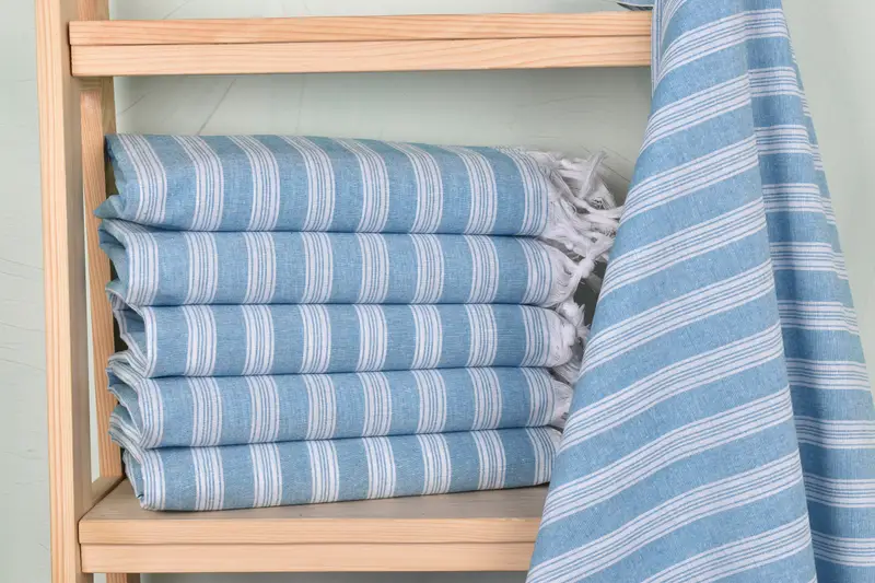 Thin towel, Bridesmaid Towel, Valentines Day Gift For Him, 70x40 Cotton Striped Towel, Cotton towel, Gift For Him, Girls Weekend Getaways Ideas - 2