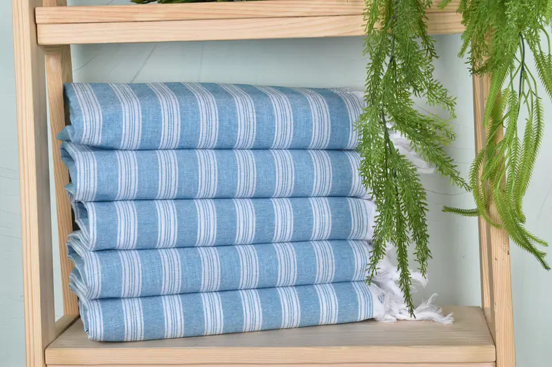 Thin towel, Bridesmaid Towel, Valentines Day Gift For Him, 70x40 Cotton Striped Towel, Cotton towel, Gift For Him, Girls Weekend Getaways Ideas - 1