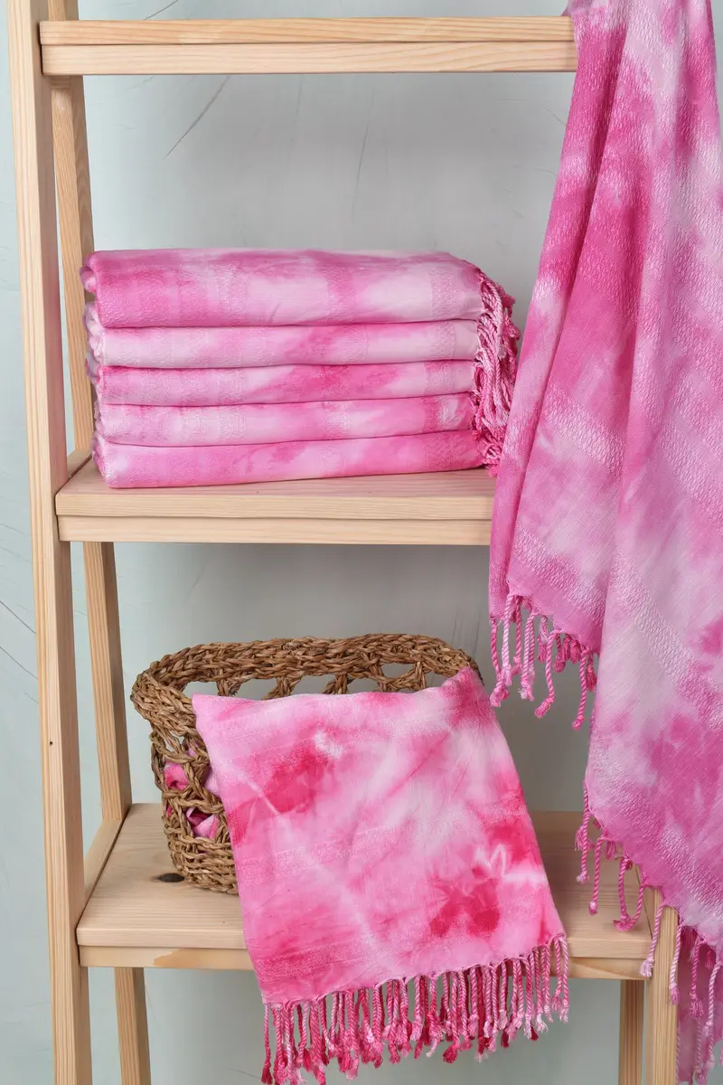 Quick-dry travel peshtemal towel, 68x36 Cotton Tie Dye Towel, Cotton towel, Best Friend Gift, Turkish beach towel, Bride Gift, Spa Towel, Yoga Towel - 4