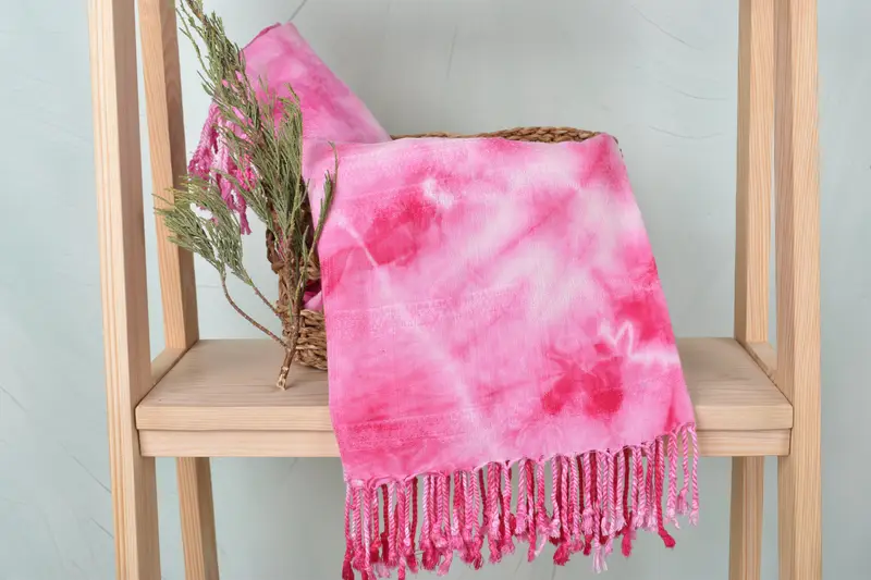 Quick-dry travel peshtemal towel, 68x36 Cotton Tie Dye Towel, Cotton towel, Best Friend Gift, Turkish beach towel, Bride Gift, Spa Towel, Yoga Towel - 5